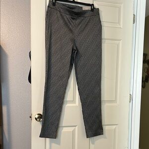 Chico's Black and White Patterned Pants